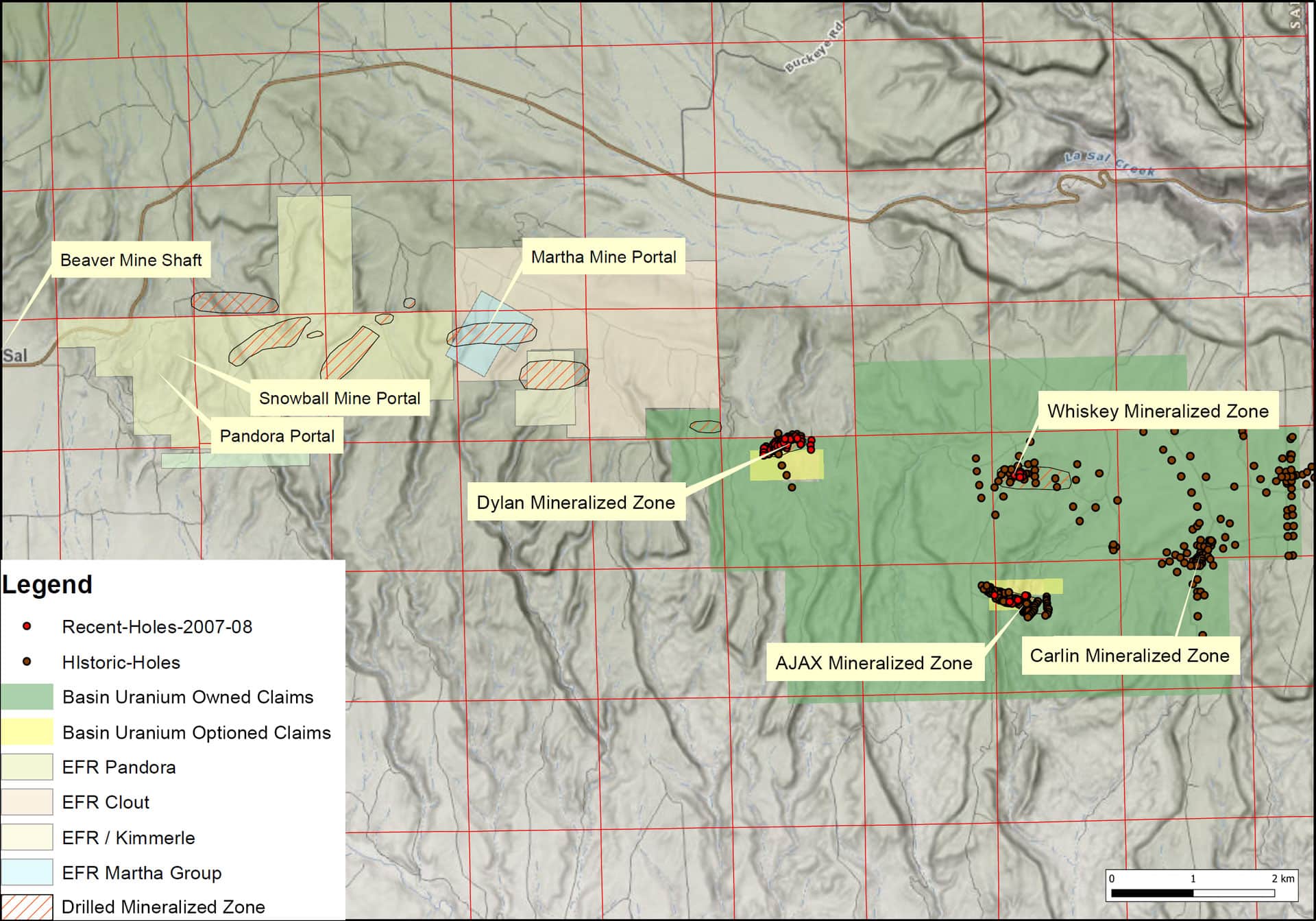 Wray Mesa Area Map