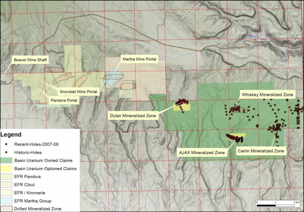 Wray Mesa Area Map