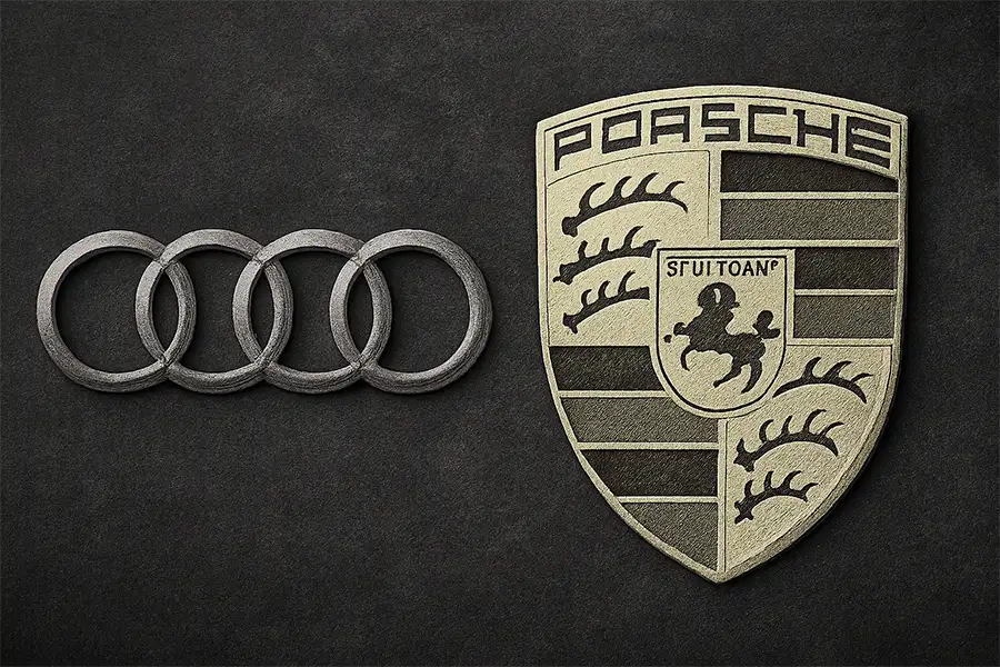 20250414_1045_Audi Porsche Harmony_simple_compose_01jrtpdt60et3a5jrd4a805tpr