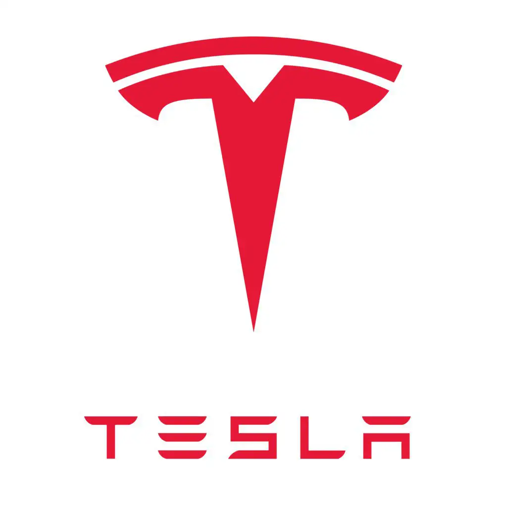 Tesla Logo Red