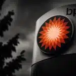 BP's corporate logo and signage.