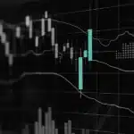 Stock market graph and chart