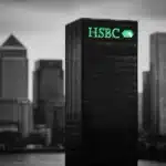 Cityscape featuring HSBC building.