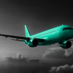 Airplane flying in the sky