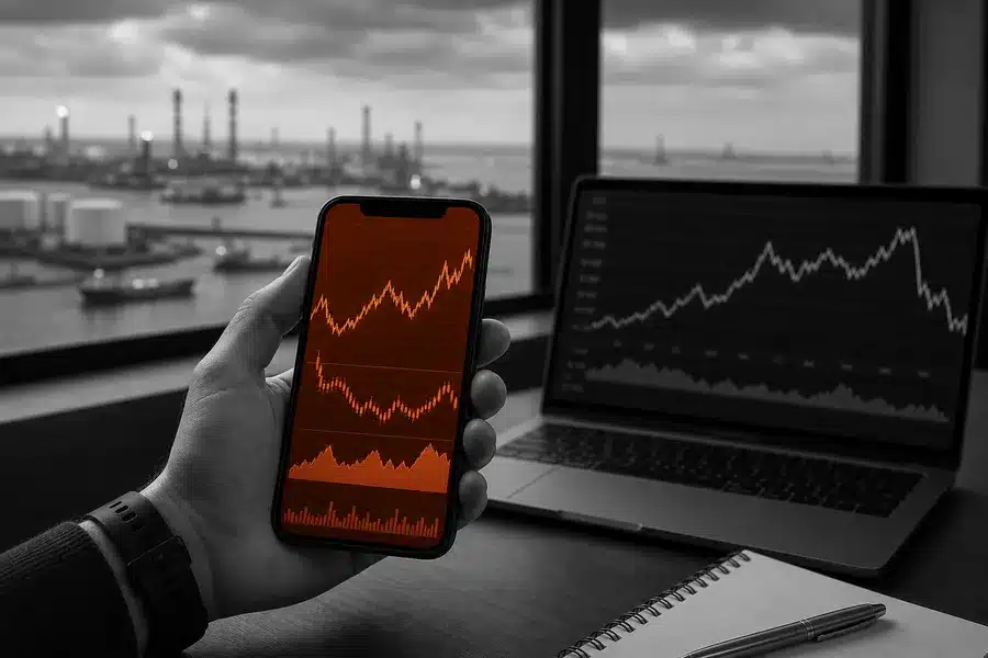 long-term oil investors illustration