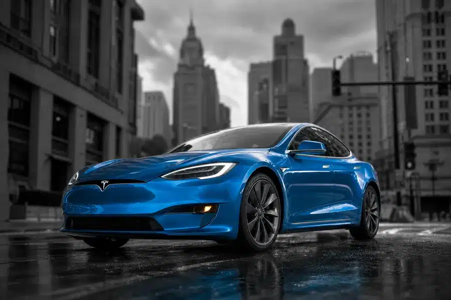 Tesla FSD European approval illustration
