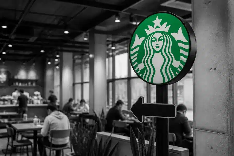 Starbucks strangle strategy illustration