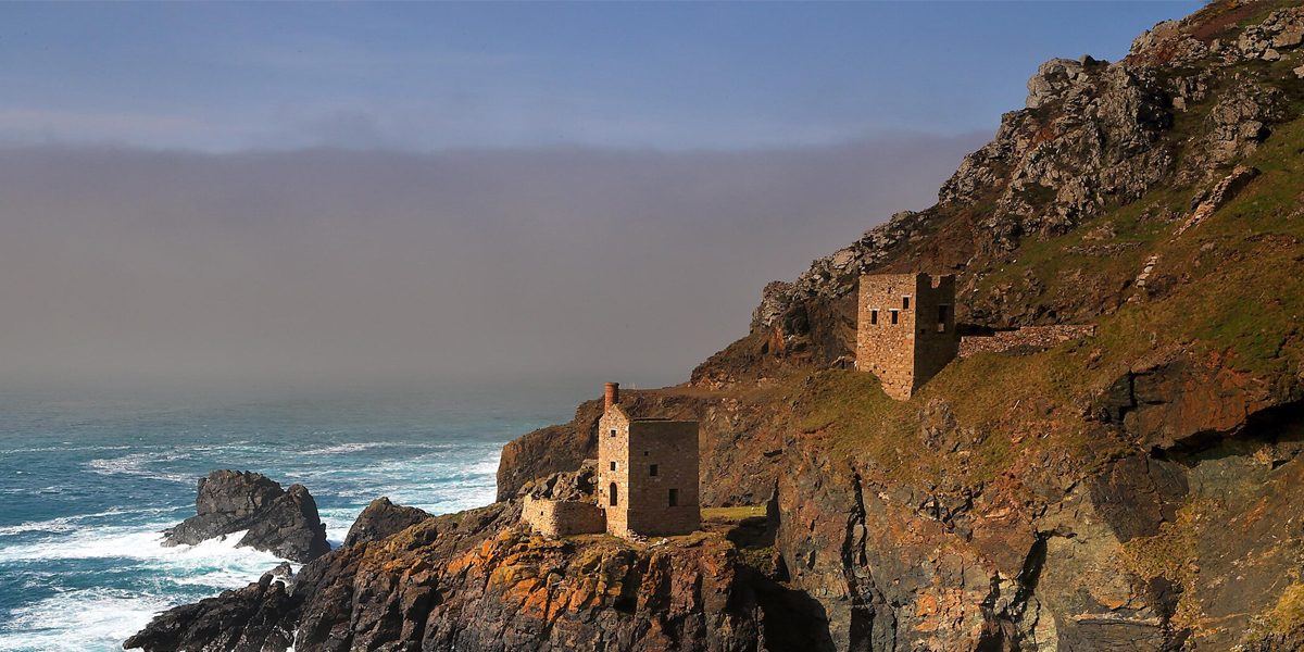 Botallack Mine in Cornwall, England is a former copper and tin mine operating since late Bronze Age until early 19th century.